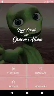 Play Live Chat With Green Alien - Prank
