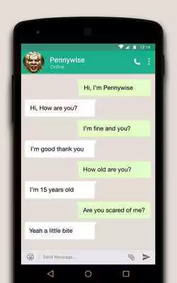 Play Live Chat With Pennywise - Prank