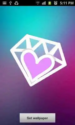 Play Live Diamond Heart Wallpaper