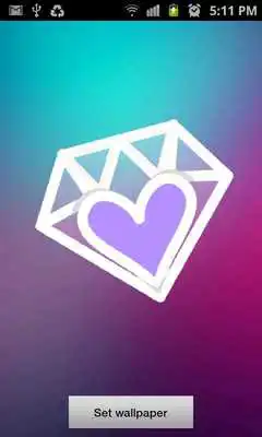 Play Live Diamond Heart Wallpaper