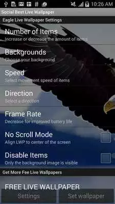 Play live eagle wallpaper