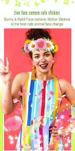 Play Live Face Camera Cute Stickers as an online game Live Face Camera Cute Stickers with UptoPlay