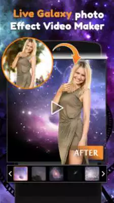 Play Live Galaxy Photo Effect Video Maker