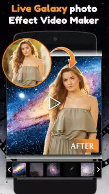Play Live Galaxy Photo Effect Video Maker