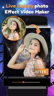 Play Live Galaxy Photo Effect Video Maker