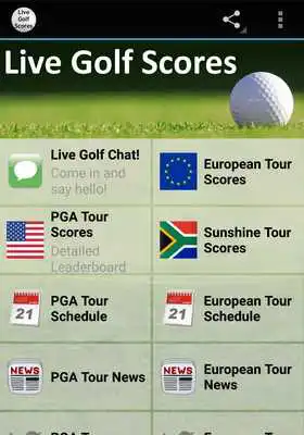 Play Live Golf Scores and News