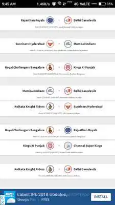 Play Live Indian Premier League 2018