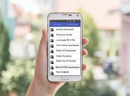 Play live radio for Guatemala