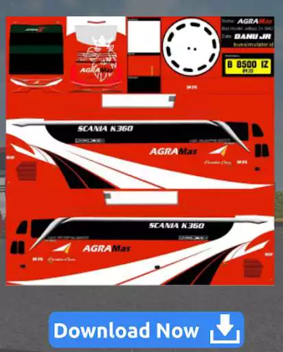 Play Livery skin bussid shd agra mas