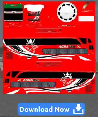 Play Livery skin bussid shd agra mas