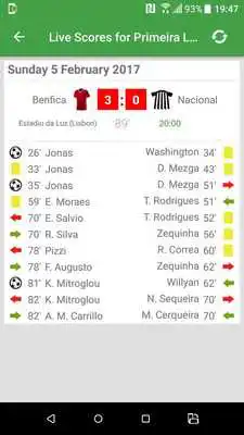 Play Live Scores for Liga Nos Portugal 2018/2019