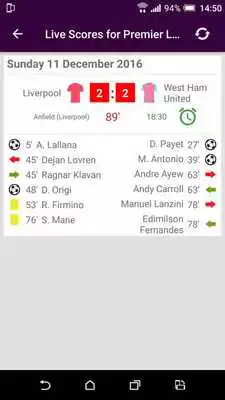 Play Live Scores for Premier League  and enjoy Live Scores for Premier League with UptoPlay