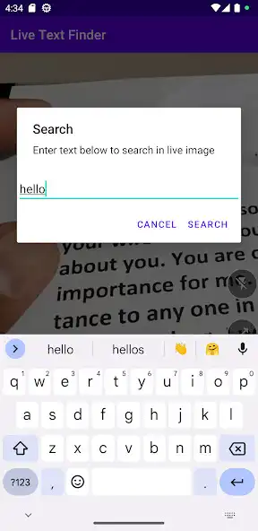 Play Live Text Finder as an online game Live Text Finder with UptoPlay