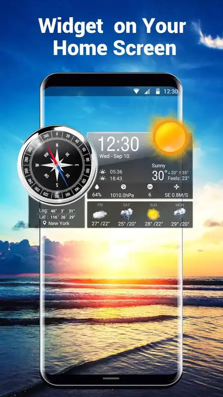 Play Live weather background app