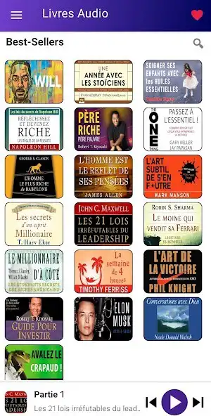 Play Livres Audio - Bestsellers as an online game Livres Audio - Bestsellers with UptoPlay