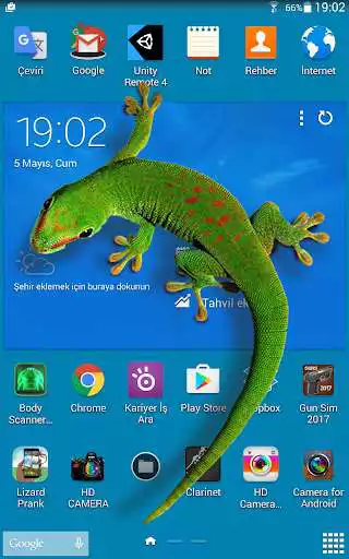 Play Lizard  on phone  prank as an online game Lizard  on phone  prank with UptoPlay