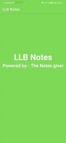 Play LLB Notes  and enjoy LLB Notes with UptoPlay