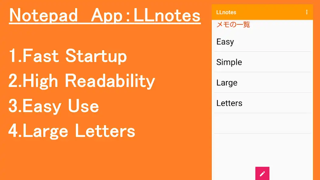 Play LLnotes: Large Letters Notepad  and enjoy LLnotes: Large Letters Notepad with UptoPlay