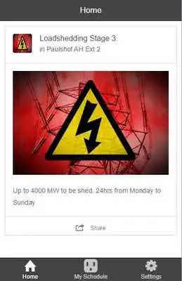 Play Load Shedding Schedules SA