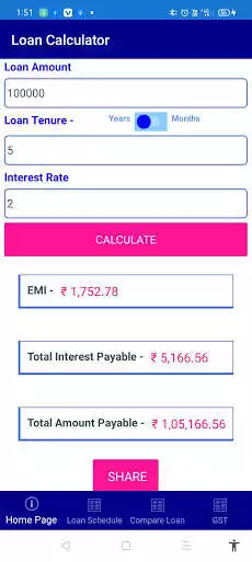 Play Loan & GST Calculator as an online game Loan & GST Calculator with UptoPlay