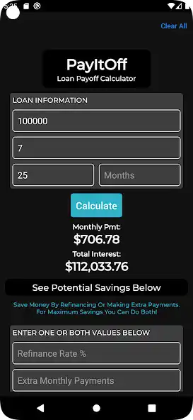 Play Loan Payoff Calculator as an online game Loan Payoff Calculator with UptoPlay