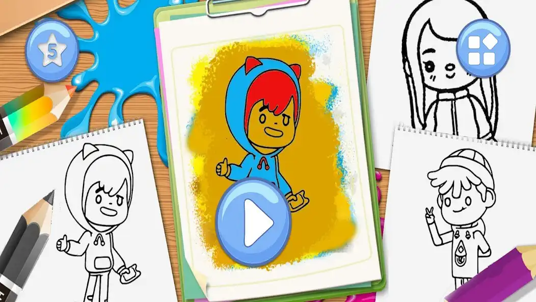 Play Loca Drawing Coloring Book  and enjoy Loca Drawing Coloring Book with UptoPlay