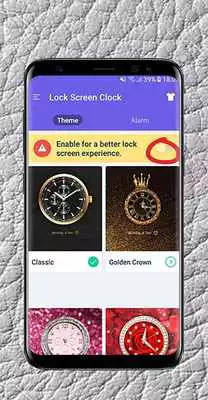 Play Lock Screen Clock