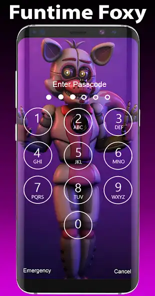 Play Lock Screen for Funtime Foxy  and enjoy Lock Screen for Funtime Foxy with UptoPlay