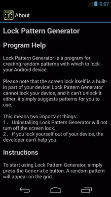 Play Lockscreen Pattern Generator