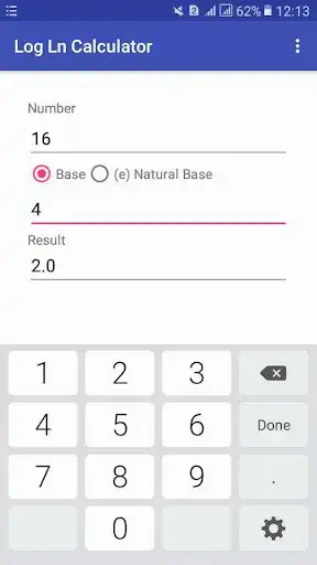 Play Logarithm Calculator as an online game Logarithm Calculator with UptoPlay