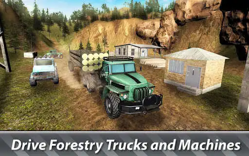 Play Logging Truck Simulator 3: World Forestry as an online game Logging Truck Simulator 3: World Forestry with UptoPlay