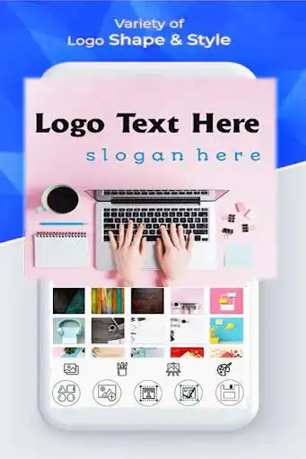 Play Logo Maker - Graphic Design  Logos Creator App as an online game Logo Maker - Graphic Design  Logos Creator App with UptoPlay