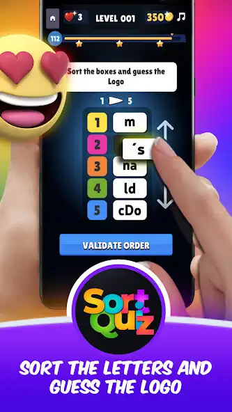 Play Logomania 3: Sort Quiz Words  and enjoy Logomania 3: Sort Quiz Words with UptoPlay