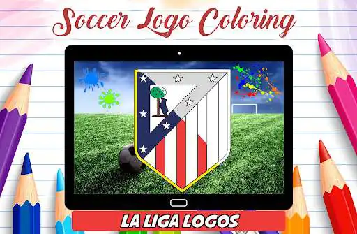 Play Logo Soccer Coloring Page  and enjoy Logo Soccer Coloring Page with UptoPlay