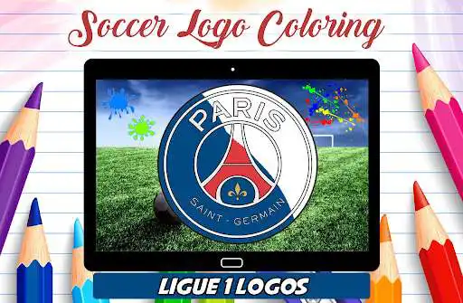 Play Logo Soccer Coloring Page as an online game Logo Soccer Coloring Page with UptoPlay