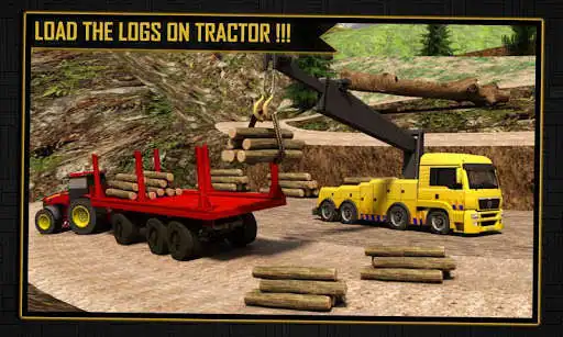 Play Log Transporter Tractor Crane  and enjoy Log Transporter Tractor Crane with UptoPlay