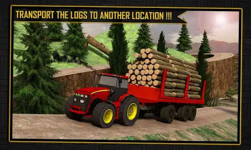 Play Log Transporter Tractor Crane as an online game Log Transporter Tractor Crane with UptoPlay
