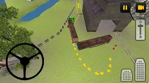 Play Log Truck Driver 3D Extreme as an online game Log Truck Driver 3D Extreme with UptoPlay