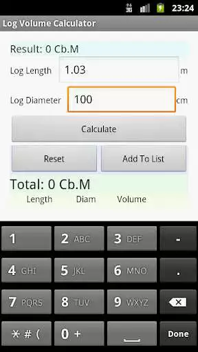 Play APK Log Volume Calculator  and enjoy Log Volume Calculator with UptoPlay ro.simpleconcept.android.logvolumecalculator