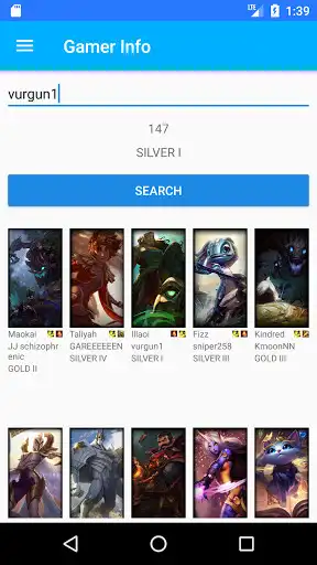 Play LoL Gamer Info as an online game LoL Gamer Info with UptoPlay