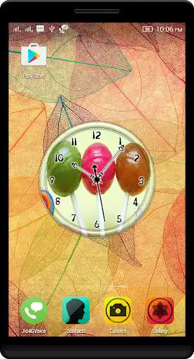 Play Lollipop Clock Live Wallpaper