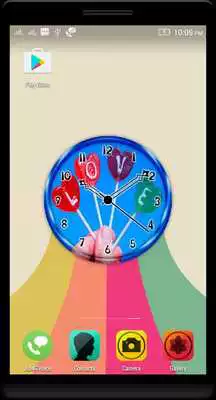 Play Lollipop Clock Live Wallpaper