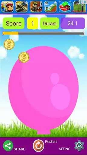 Play Lomba Tiup Balon as an online game Lomba Tiup Balon with UptoPlay