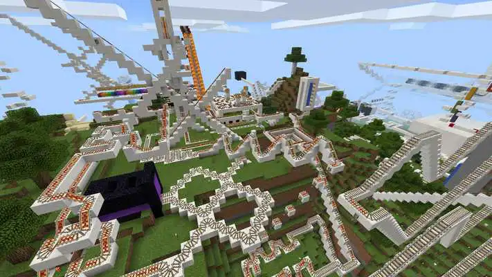 Play Long amusement ride. MCPE map Play Long amusement ride. MCPE map