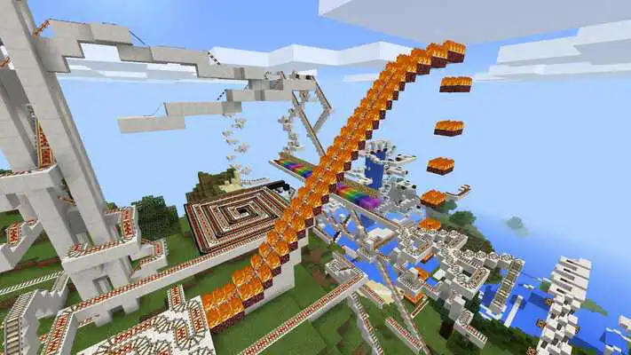 Play Long amusement ride. MCPE map Play Long amusement ride. MCPE map