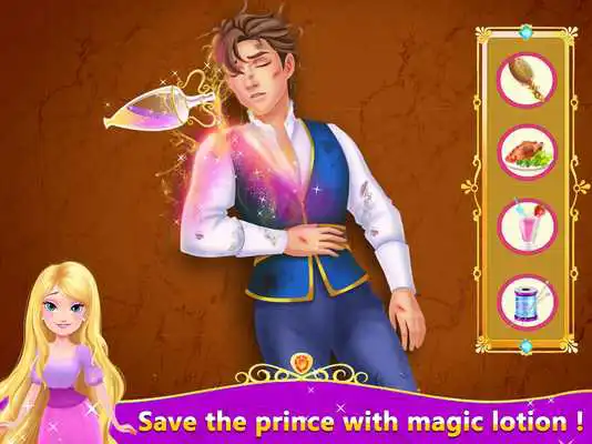 Play Long Hair Princess 3: Sleep Spell Rescue