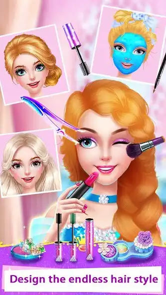 Play Long Hair Princess Salon Games as an online game Long Hair Princess Salon Games with UptoPlay