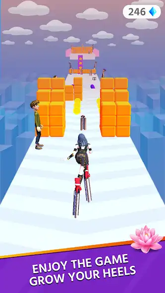 Play Long Heels Run 3D  and enjoy Long Heels Run 3D with UptoPlay