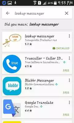 Play lookup messenger