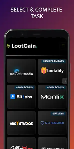 Play LootGain as an online game LootGain with UptoPlay